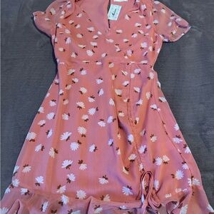 Mahina Pink Floral Dress